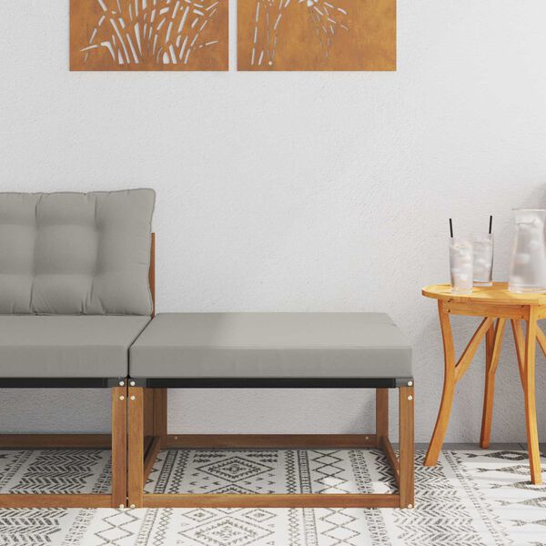 vidaXL Lauko pakojis Kietos akacijos mediena Natūrali