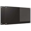 vidaXL Virtuvės užpakalinė plokštė Juoda 90 x 50 cm grūdintas stiklas
