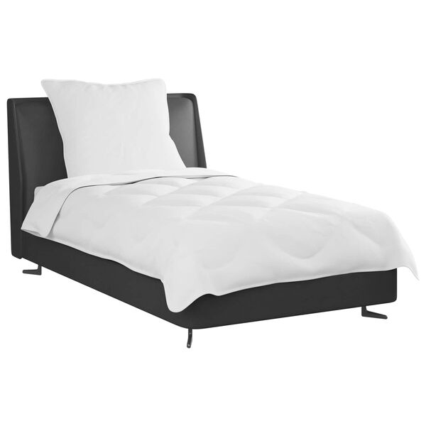 vidaXL Antklodė su pagalve 2 pcs Balta Mikropluo&scaron;tas