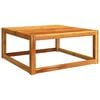 vidaXL Sodo stalas, 65x65x29cm, akacijos medienos masyvas