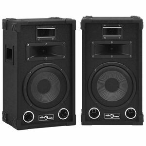 vidaXL Profesionalios pasyvios garso kolonėlės, 2vnt., juodos, 800W