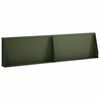 vidaXL Sienelė 2 vnt. 80 x 12 x 30 cm Plienas Alyvuogių žalia