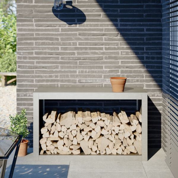 vidaXL Stovas malkoms, 100x40x60cm, nerūdijantis plienas