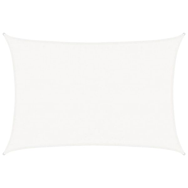 vidaXL Uždanga nuo saulės, baltos spalvos, 3,5x4,5m, HDPE, 160g/m²