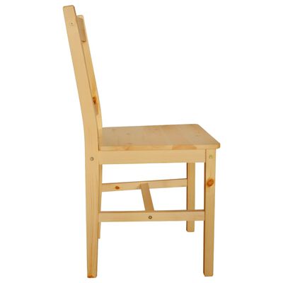 vidaXL Valgomojo kėdės, 6vnt., pušies mediena