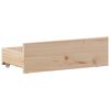 vidaXL Lova su knygų spinta be čiužinio, 75x190cm, pušies masyvas