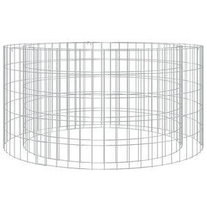 vidaXL Gabiono laužavietė, 100cm skersmens, galvanizuota geležis