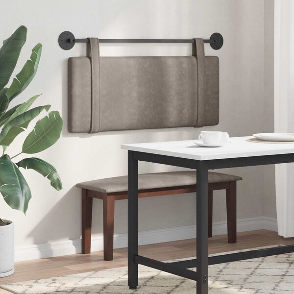 vidaXL Kabantysis galvūgalis Pilka 110 x 55 x 5 cm Antikinis PU