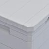 vidaXL Sodo daiktadėžė, šviesiai pilka, 90 l