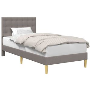 vidaXL Lovos rėmas su galvūgalio Taupe 80 x 200 cm Audinys