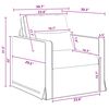 vidaXL Sofos komplektas 2 pcs Tamsiai pilka 198 x 78 x 80 cm audinys