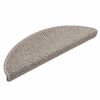 vidaXL Laiptų kilimėliai Lipni Sisal-Look 30 vnt 56x17x3 cm Platina