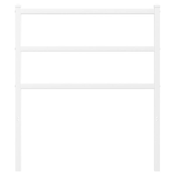 vidaXL Metalinis pakaitinis galvūgalis, baltos spalvos, 75cm