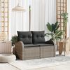vidaXL Sodo sofa Pilka 124 x 62 x 69cm poliratanas