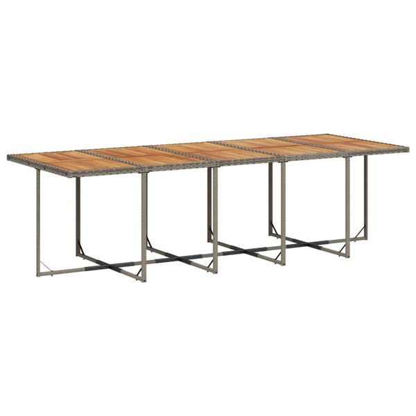 vidaXL Sodo komplektas su pagalvėlėmis, 13 dalių, pilkas, poliratanas