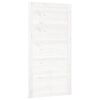 vidaXL Tvarto durys, baltos, 100x1,8x204,5cm, pu&scaron;ies medienos masyvas