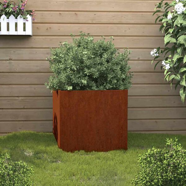 vidaXL Lovelis, 32x30x29cm, Corten plienas