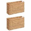 vidaXL Žurnalų Krep&scaron;iai 2 pcs Natūrali 39 x 14 x 25 cm