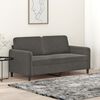 vidaXL Dvivietė sofa, tamsiai pilkos spalvos, 140cm, aksomas