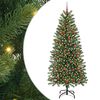 vidaXL Dirbtinė Kalėdų eglutė su 300 LED Žalia 180 cm PE ir PVC