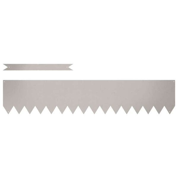 vidaXL Vejo kra&scaron;tas 50 pcs Ruda 100 x 0.05 x 20 cm