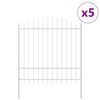 vidaXL Sodo tvora WOERDEN 5 vnt. 170 x 215 cm Balta