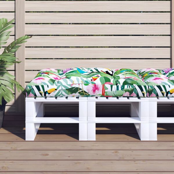 vidaXL Paletės pagalvėlė, įvairių spalvų, 120x80x12cm, audinys