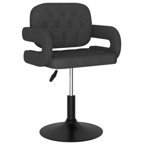 vidaXL Baro taburetė, tamsiai pilkos spalvos, audinys (335588)