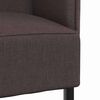 vidaXL Auk&scaron;tos nugaros sofa 101cm Tamsiai ruda audinys