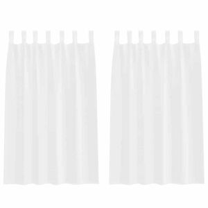 vidaXL Voile Užuolaida 2 pcs Balta 175 x 140 cm Poliesteris