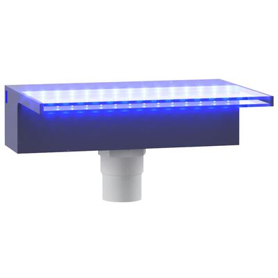 vidaXL Krioklys su įvairių spalvų LED lemputėmis, 30cm, akrilas