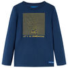 Vaikiški marškinėliai ilgomis rankovėmis, tamsiai mėlyni, 104 dydžio