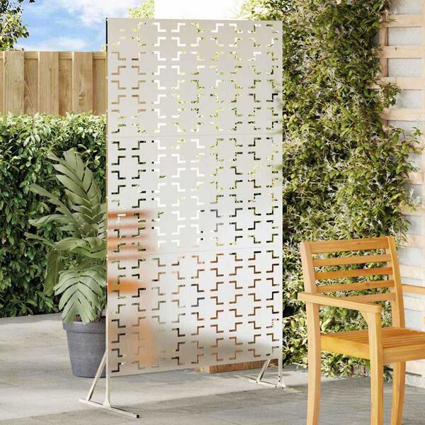 vidaXL Privatumo žaliuzės Pilka 100 x 50 x 180 cm Plienas