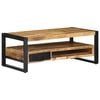 vidaXL Kavos staliukas 90x50x36 cm Masyvus Rough Wood Mango