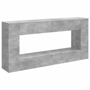 vidaXL Konsolinis stalas Dryžuotas Betono Pilka 155 x 29 x 74 cm