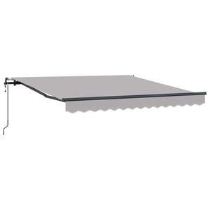 vidaXL I&scaron;traukiama markizė &Scaron;viesiai pilka 300 x 250 cm