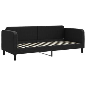 vidaXL Sofa, juodos spalvos, 80x200cm, audinys