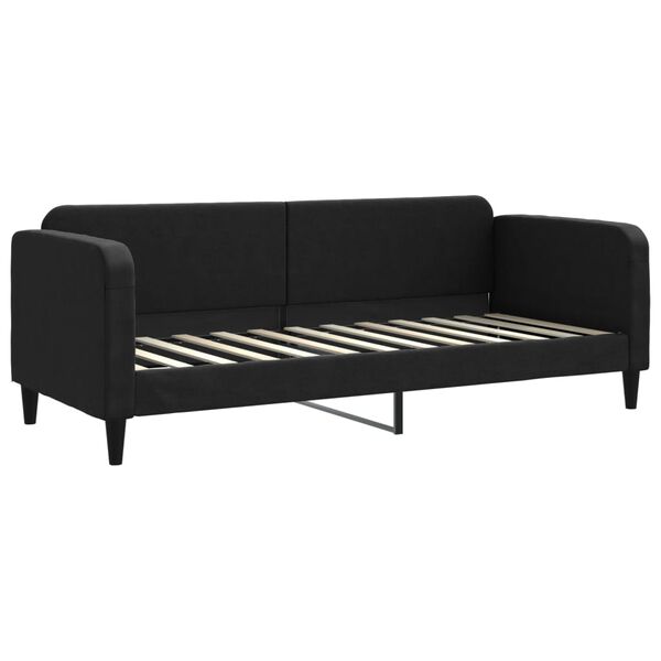 vidaXL Sofa, juodos spalvos, 80x200cm, audinys