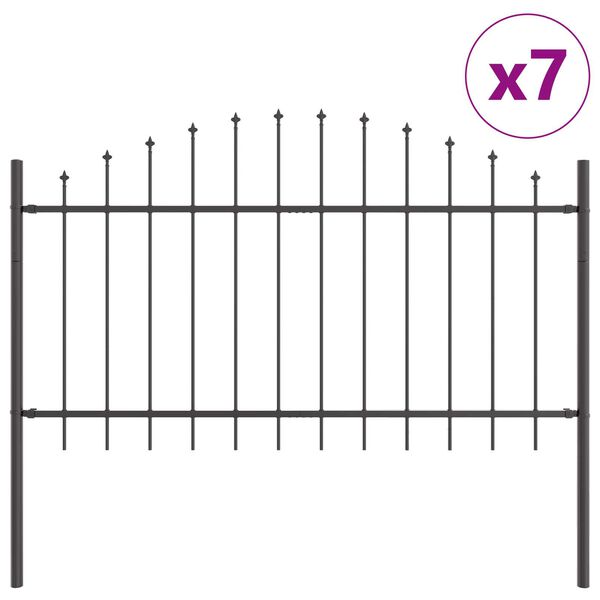 vidaXL Sodo tvora 7 pcs Pilka 170 x 140 cm