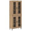 vidaXL Auk&scaron;tas spintelė 2 pcs Amatininkų ąžuolas 69,5 x 34 x 180 cm