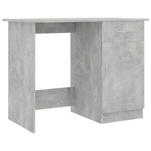 vidaXL Ra&scaron;omasis stalas, pilkos spalvos, 100x50x76cm, apdirbta mediena