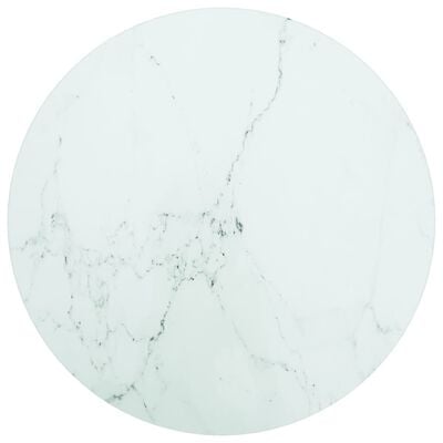 vidaXL Stalviršis, baltas, 40x0,8cm, grūdintas stiklas