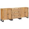 vidaXL Kabalas 3 vnt. 180 x 33 x 75 cm Kietas mango medis Ruda