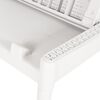 vidaXL Saulės gultas, baltos spalvos, 186x60x29cm, PP