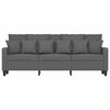 vidaXL Trivietė sofa, tamsiai pilkos spalvos, 180cm, audinys