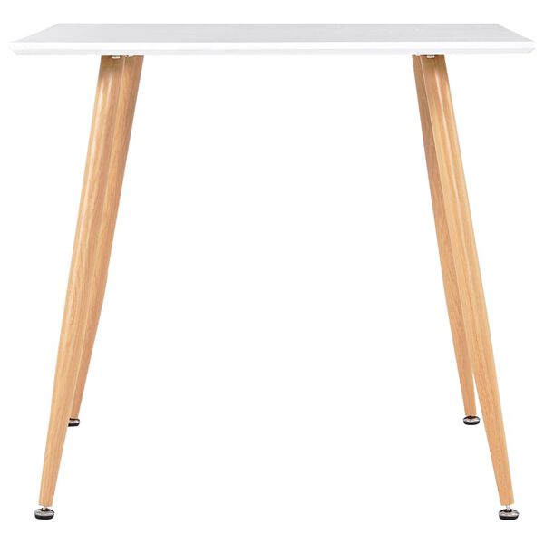 vidaXL Valgomojo komplektas, 3 dalių, geltonos spalvos, audinys