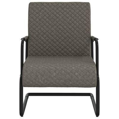 vidaXL Gembinė kėdė, tamsiai pilkos spalvos, dirbtinė oda