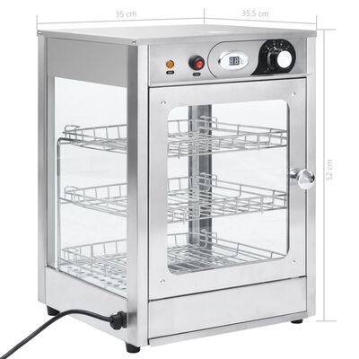 vidaXL Elektrinis maisto šildytuvas, nerūdijantis plienas, 600W