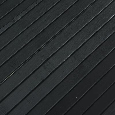 vidaXL Kambario pertvara, juodos spalvos, 165x600cm, bambukas