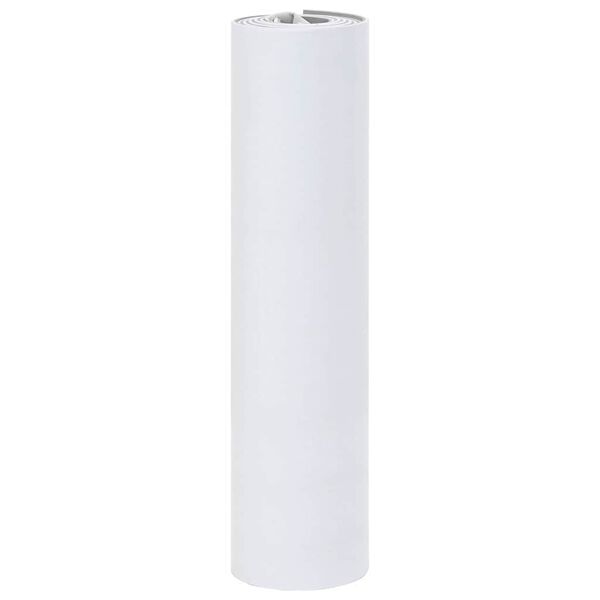 vidaXL Valčių grindys Šviesiai pilka ir balta 240 x 60 cm EVA putos